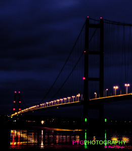 "Picture your greatest" UK bridge Hull night lights photography